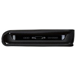 dbramante1928 New York - Flip-Hlle fr Mobiltelefon - 2-in-1 - Vollnarbenleder - Night Black - fr Apple iPhone 11. XR