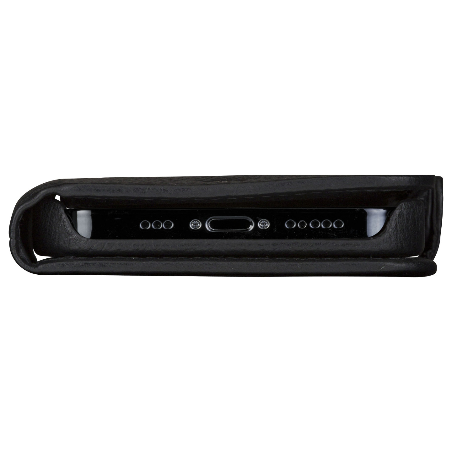 dbramante1928 New York - Flip-Hlle fr Mobiltelefon - 2-in-1 - Vollnarbenleder - Night Black - fr Apple iPhone 11. XR