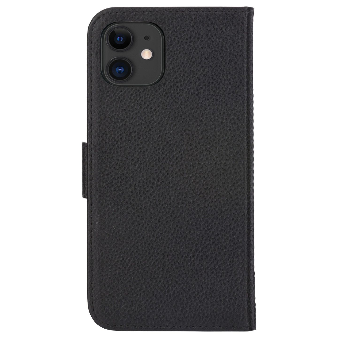 dbramante1928 New York - Flip-Hlle fr Mobiltelefon - 2-in-1 - Vollnarbenleder - Night Black - fr Apple iPhone 11. XR