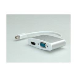 ROLINE 4K Mini DisplayPort - HDMI VGA Adapterkabel MiniDP ST - HDMI VGA BU Aktiv — Buy in Cyprus with Fast Delivery