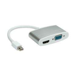 ROLINE 4K Mini DisplayPort - HDMI VGA Adapterkabel MiniDP ST - HDMI VGA BU Aktiv — Buy in Cyprus with Fast Delivery