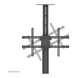 Mobiler Bodenständer für Flachbild-Fernseher bis 70' (178 cm). 90° drehen 50KG PLASMA-M1900E Neomounts