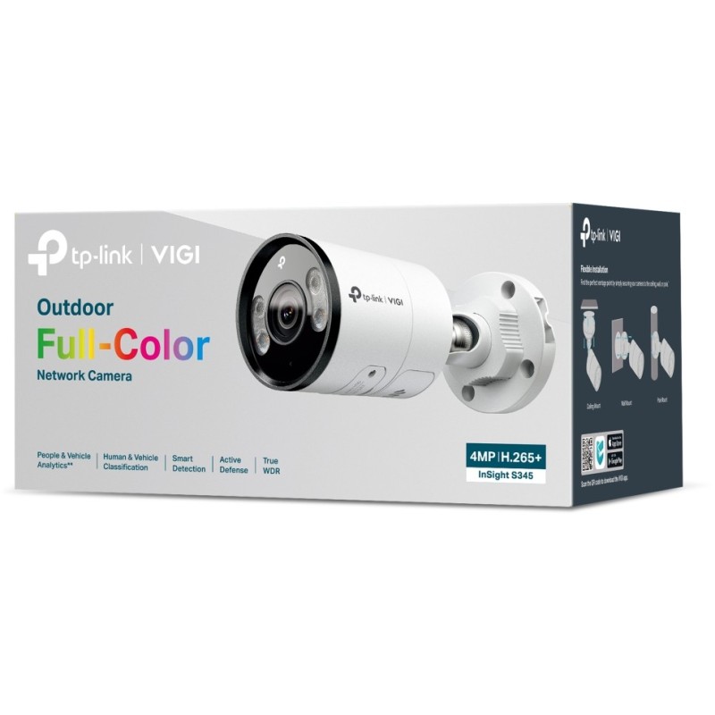 Buy TP-Link Omada InSight S345 - 4MP (2.8mm) Outdoor White Bullet Camera - IP67,... in Cyprus, Nicosia, Limassol, Larnaka, Pafos