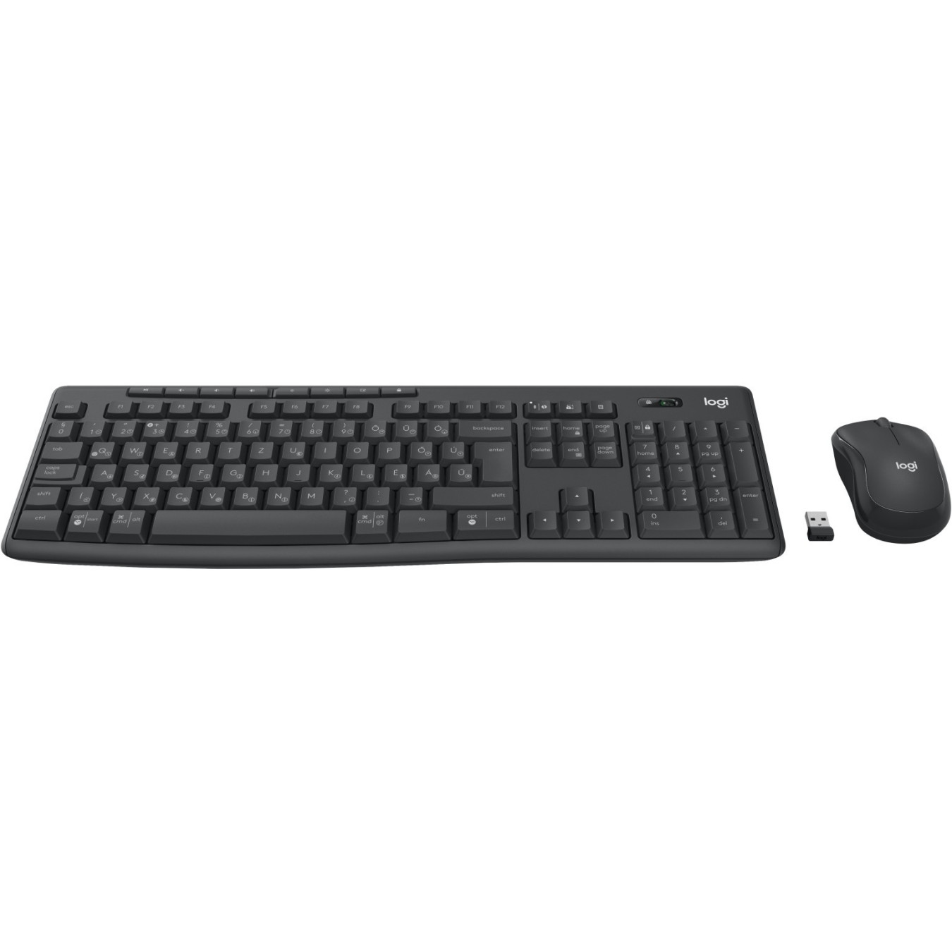 Logitech MK370 Combo for Business - INTNL-973 - Wireless Bluetooth Full-Size QWERTZ Keyboard & Mouse, Graphite