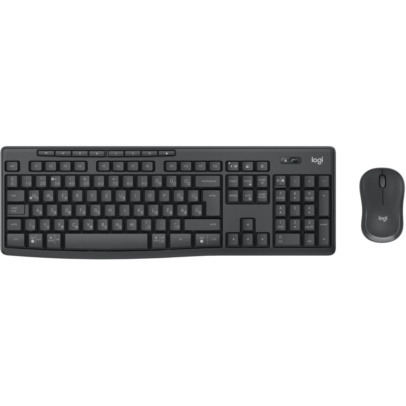 Logitech MK370 Combo for Business - INTNL-973 - Wireless Bluetooth Full-Size QWERTZ Keyboard & Mouse, Graphite