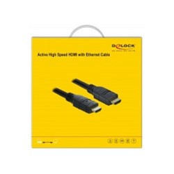 DeLock HDMI (ST-ST) 20m Anschlusskabel 4K 60Hz Schwarz — Buy in Cyprus with Fast Delivery