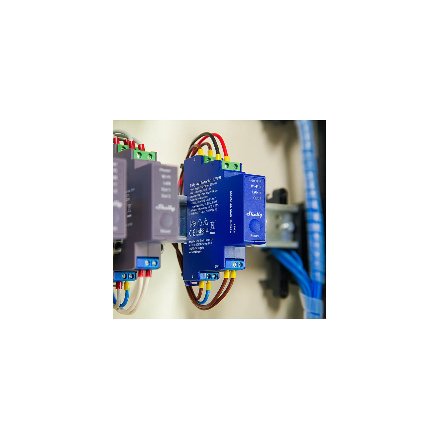 Shelly Relais 'Pro Dimmer 0 1-10V PM' WLAN LAN BT Messfunktion DIN-Rail — Buy in Cyprus with Fast Delivery