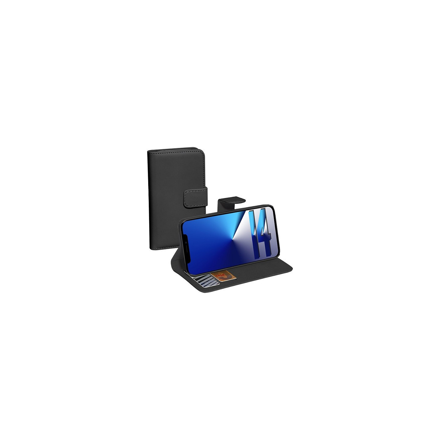 PEDEA Book Cover Classic fr iPhone 14. schwarz — Buy in Cyprus with Fast Delivery