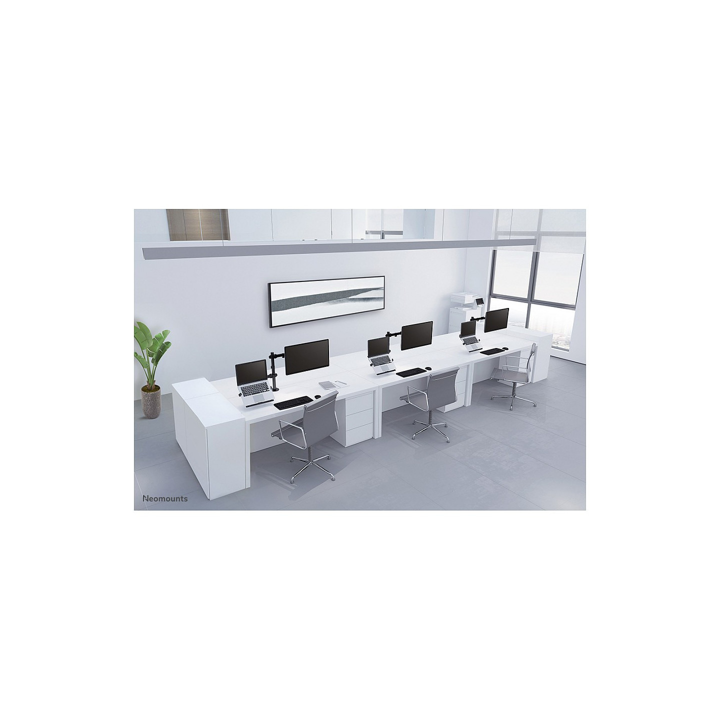 Neomounts FPMA-D550NOTEBOOK Tischhalterung für Notebooks und Flachbildschirme bis 32' - Schwarz