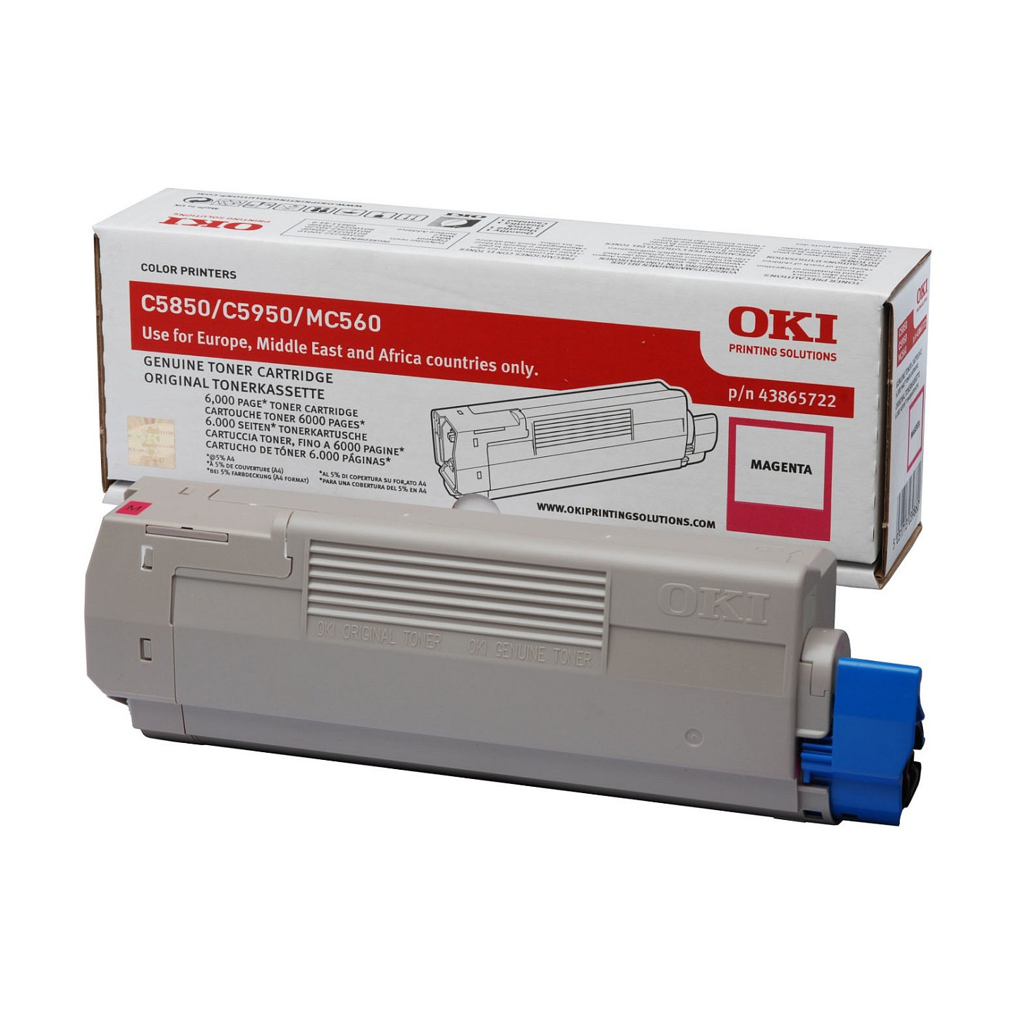 OKI Toner 43865722 Magenta bis zu 6.000 Seiten — Buy in Cyprus with Fast Delivery