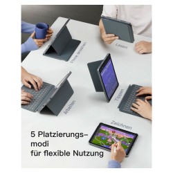 inateck Keyboard iPad 11' iPad Air 4-6 Com. QWERTZ gray — Buy in Cyprus with Fast Delivery