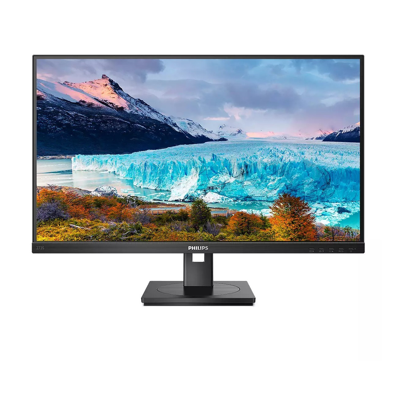 Philips 273S1/00 - 27-inch FHD IPS Monitor, 75Hz, 4ms, HDMI/DP/USB-C, Height-Adjustable, Black