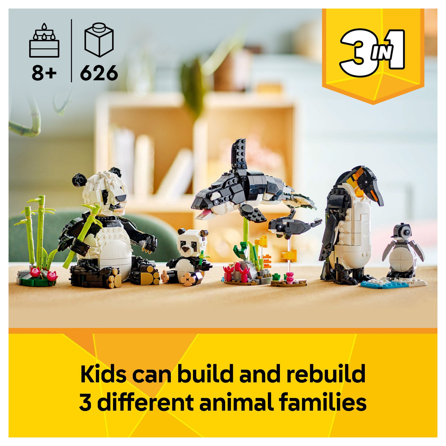 LEGO Creator Wilde Tiere: Pandafamilie 31165 — Buy in Cyprus with Fast Delivery