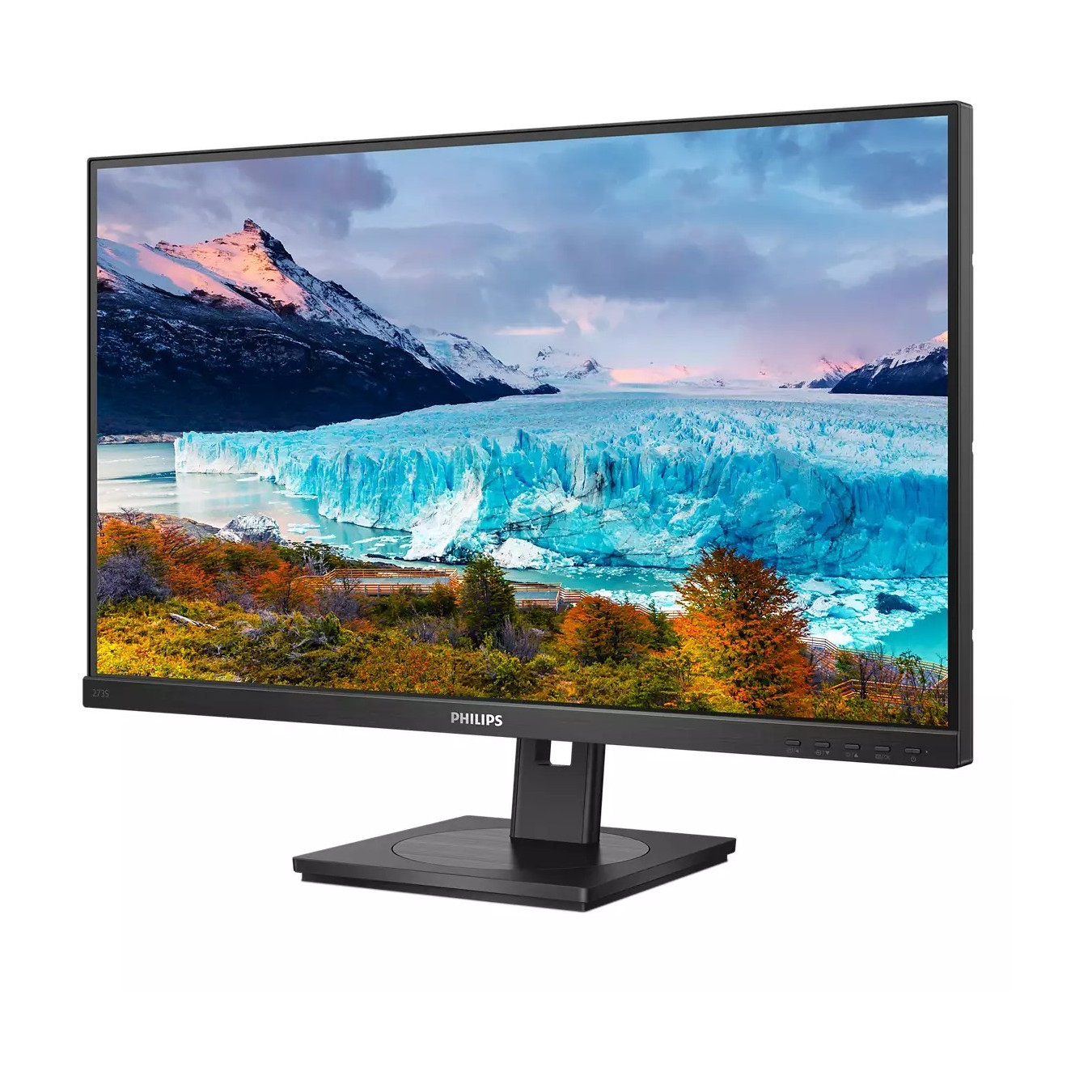 Philips 273S1/00 - 27-inch FHD IPS Monitor, 75Hz, 4ms, HDMI/DP/USB-C, Height-Adjustable, Black