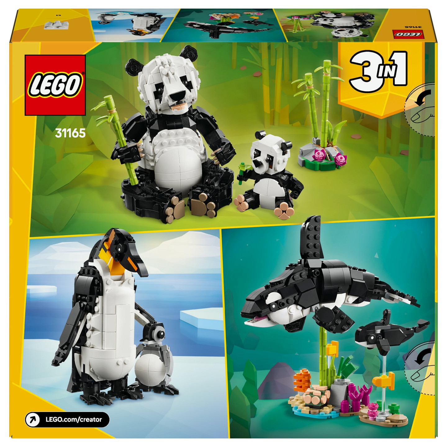 LEGO Creator Wilde Tiere: Pandafamilie 31165 — Buy in Cyprus with Fast Delivery