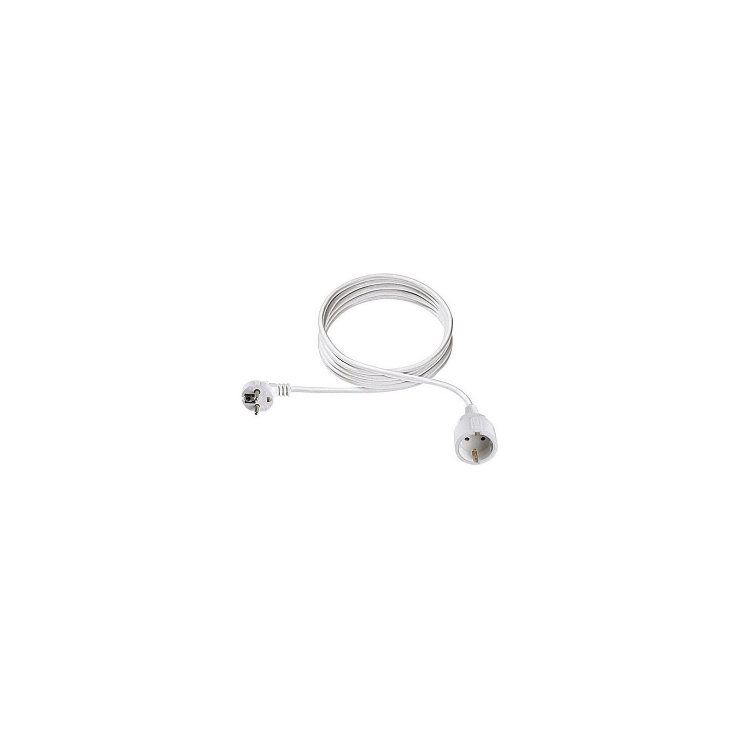BACHMANN Schutzkontakt-Verlngerungskabel 230VAC neutral verpackt weiss 5m — Buy in Cyprus with Fast Delivery