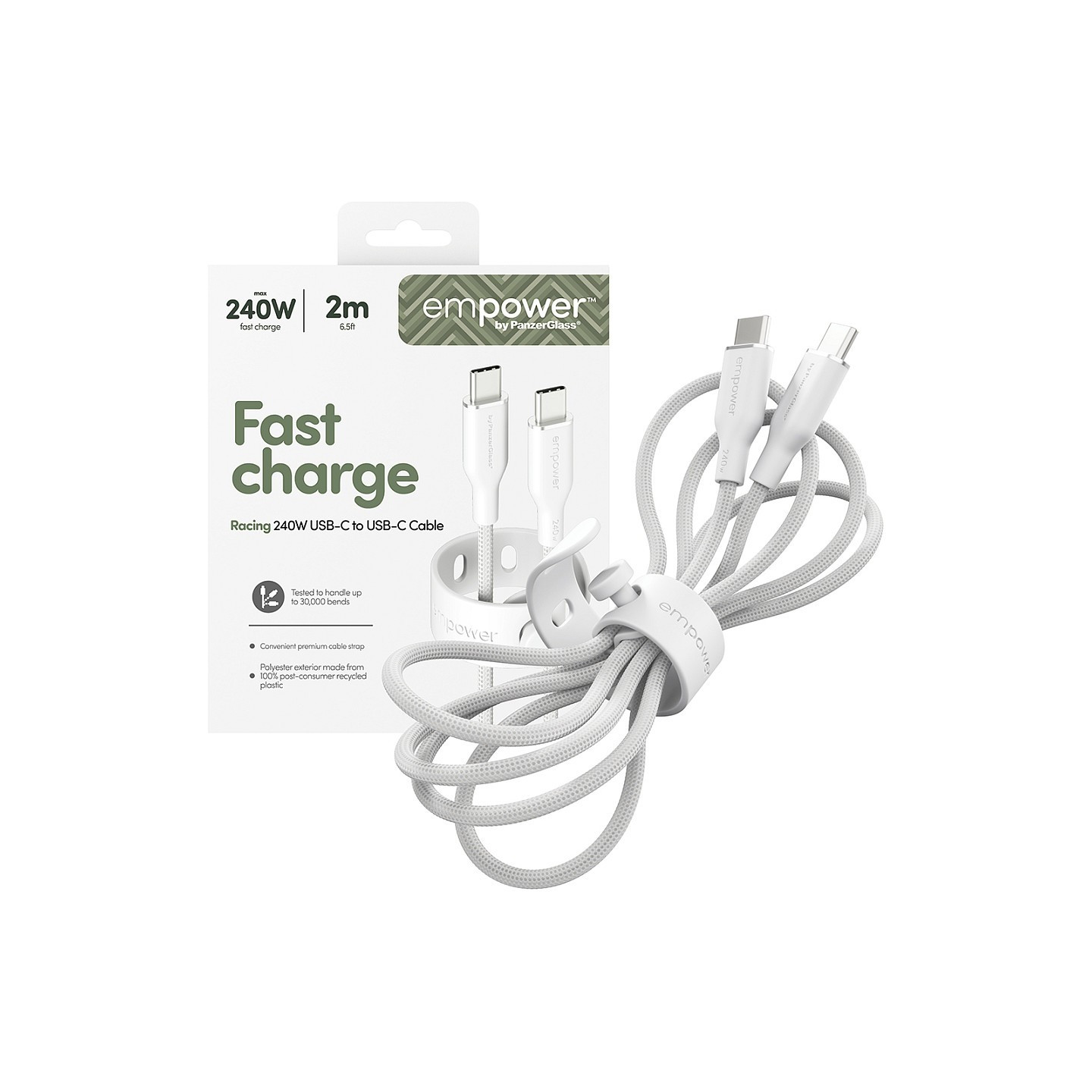 Panzerglass RACING 240W USB-C TO USB-C — Buy in Cyprus with Fast Delivery