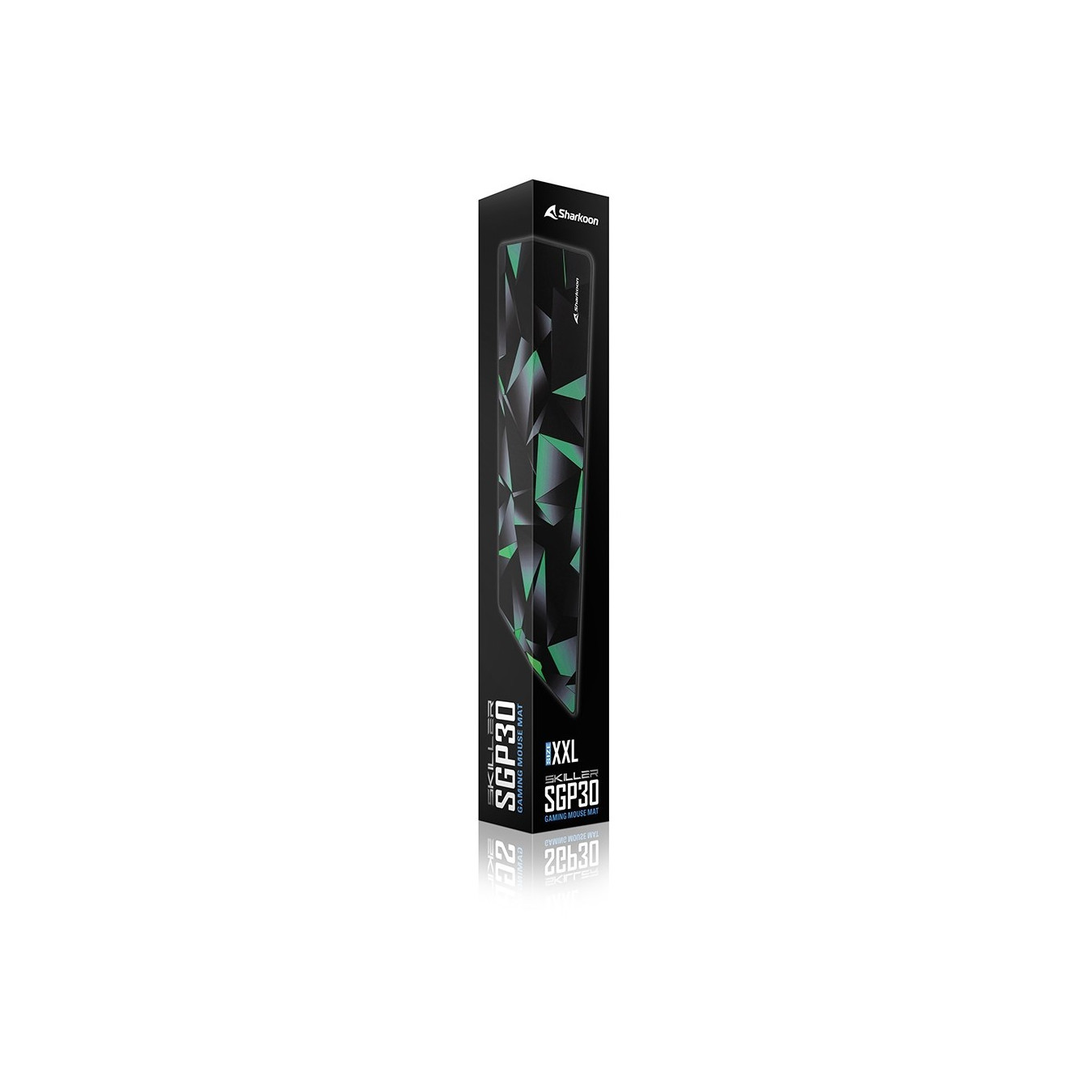 Sharkoon SKILLER SGP30 - XXL Stealth - Black & Light Green, 900x400mm, Stitched Edges, Non-slip Base