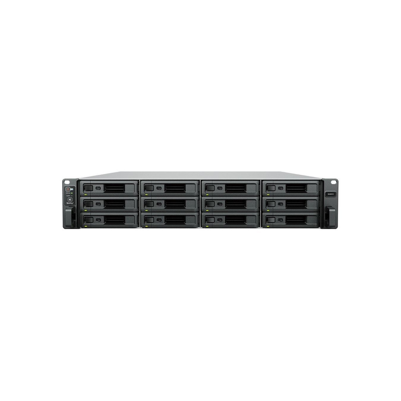 Synology SA3610 - 12-Bay 2U Rack NAS - Intel Xeon D-1567 2.1GHz (2.7GHz boost), 16GB DDR4, SAS/SATA