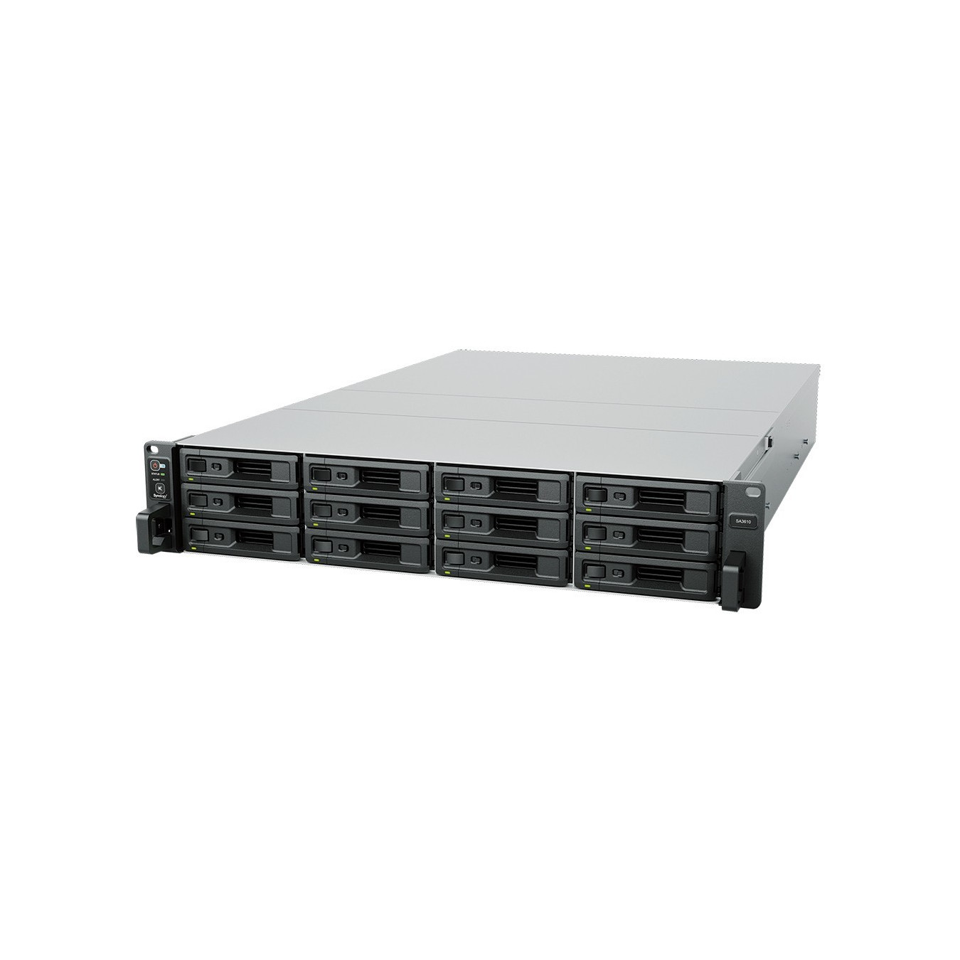 Synology SA3610 - 12-Bay 2U Rack NAS - Intel Xeon D-1567 2.1GHz (2.7GHz boost), 16GB DDR4, SAS/SATA