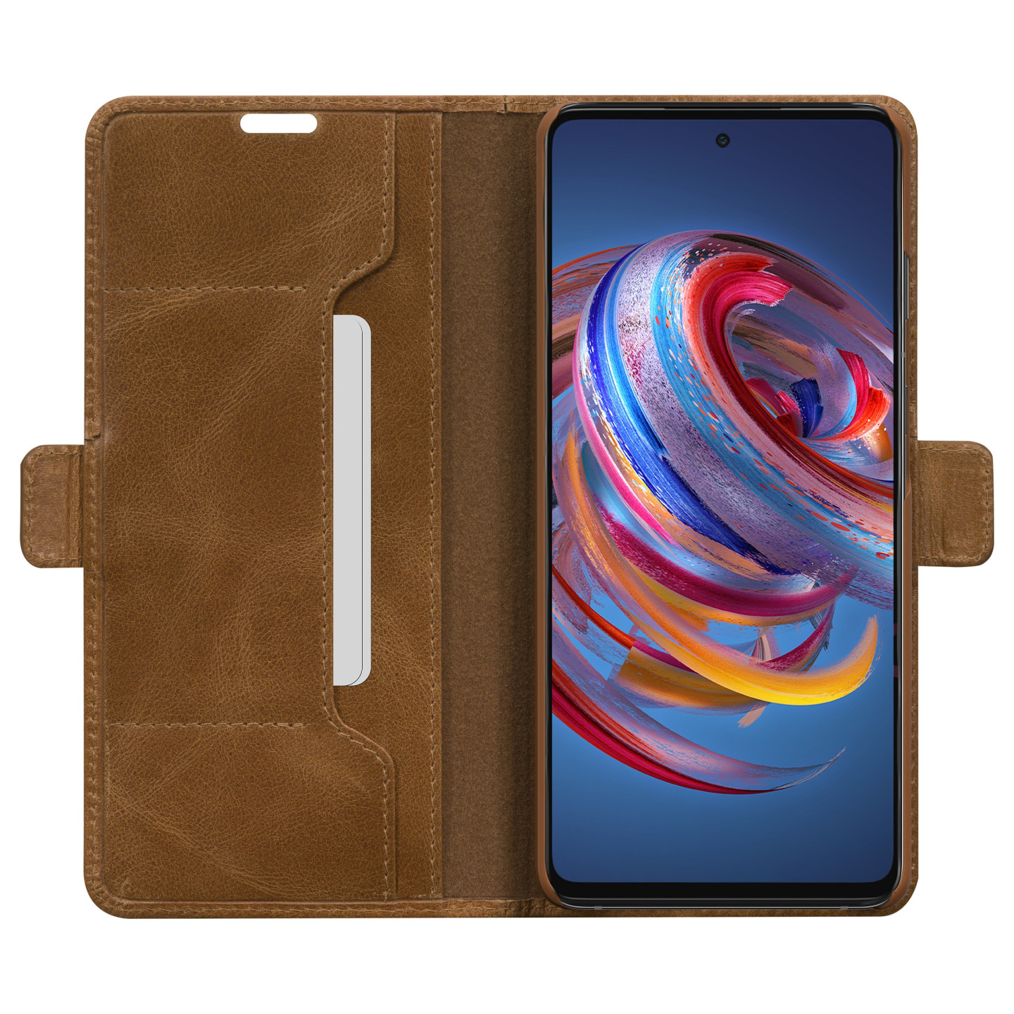 dbramante1928 Copenhagen Slim - Flip-Hlle fr Mobiltelefon - genarbtes Leder - Hellbraun - fr Samsung Galaxy A52