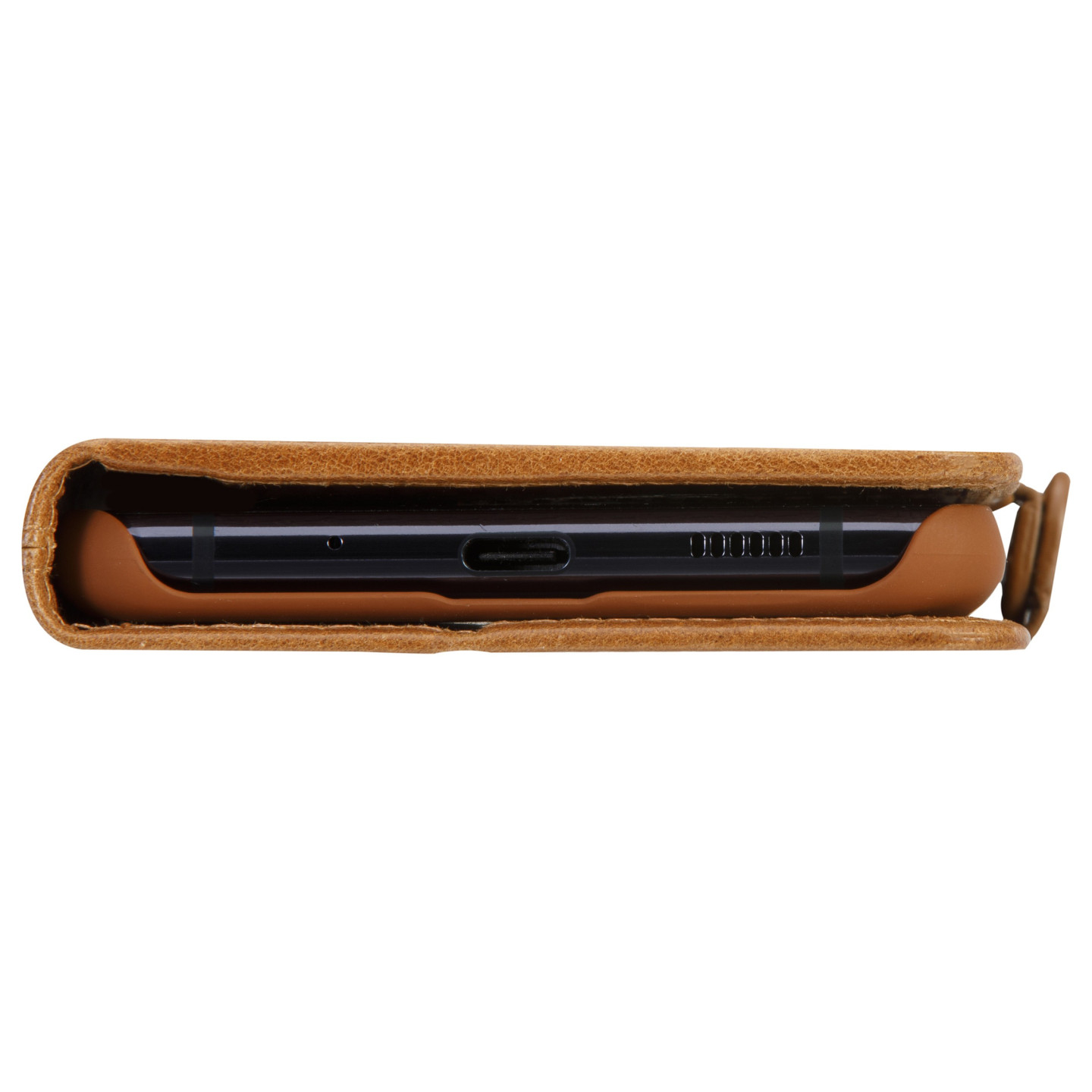 dbramante1928 Copenhagen Slim - Flip-Hlle fr Mobiltelefon - genarbtes Leder - Hellbraun - fr Samsung Galaxy A52