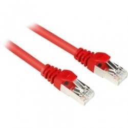 Buy Sharkoon Cat6 S/FTP RJ45 Patch Cable 1.5 m - Red, 26 AWG, Gold-Plated Contacts in Cyprus, Nicosia, Limassol, Larnaka, Pafos