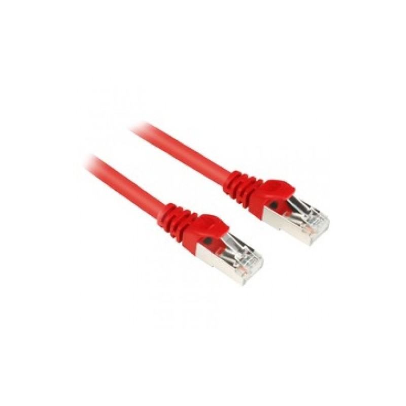Buy Sharkoon Cat6 S/FTP RJ45 Patch Cable 1.5 m - Red, 26 AWG, Gold-Plated Contacts in Cyprus, Nicosia, Limassol, Larnaka, Pafos