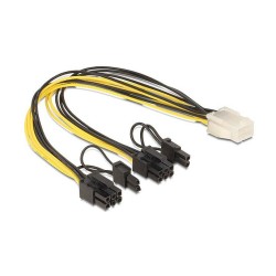 Inter. 6Pin PCIe Strom auf 2x 6+2 Pin (Bu - St) — Buy in Cyprus with Fast Delivery