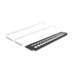 Delock 19? D-Typ Patchpanel mit Entlastungsschienen 32 Port 2 HE schwarz — Buy in Cyprus with Fast Delivery