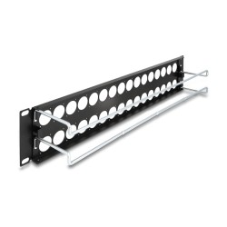 Delock 19? D-Typ Patchpanel mit Entlastungsschienen 32 Port 2 HE schwarz — Buy in Cyprus with Fast Delivery