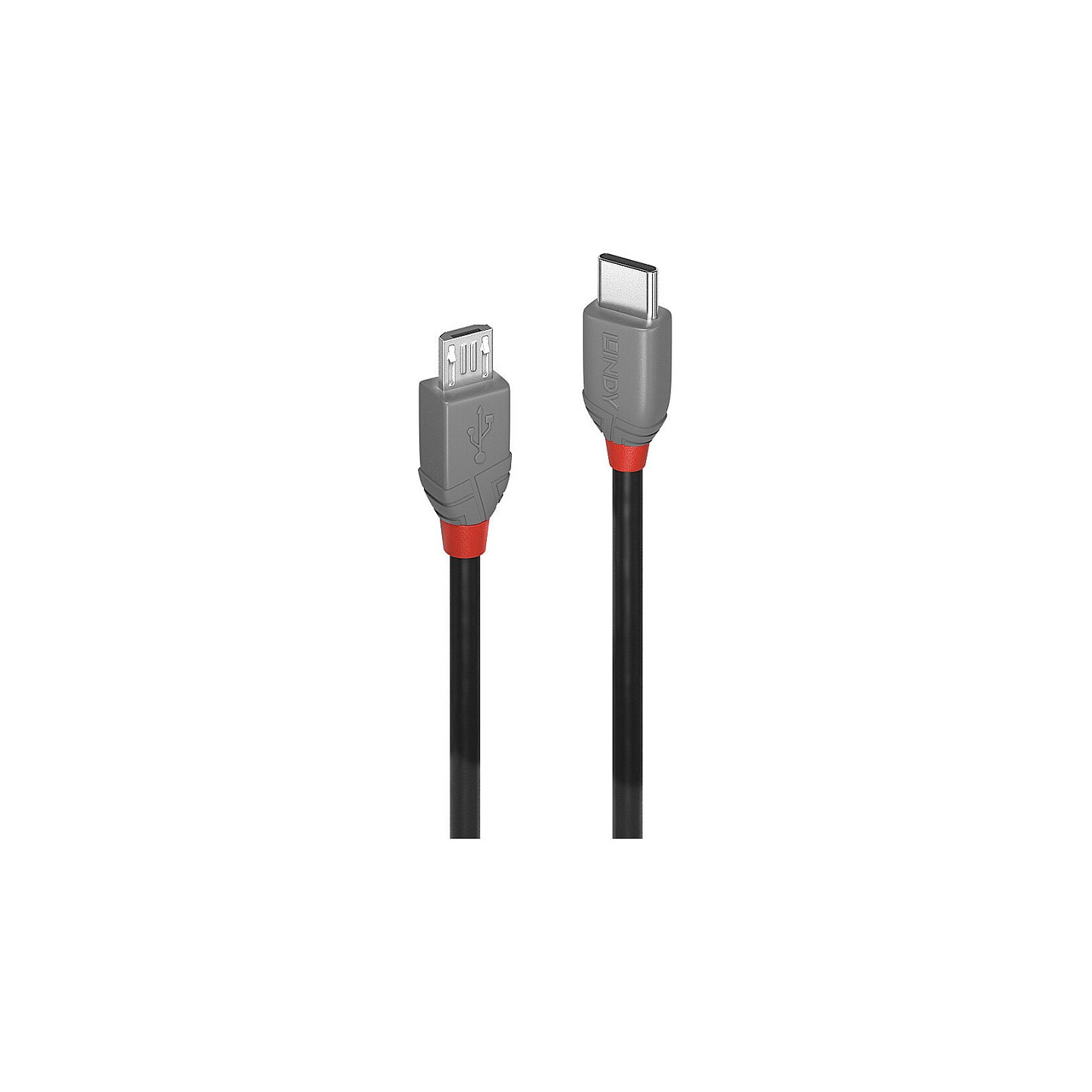 LINDY USB 2.0 Kabel Typ C Micro-B Anthra Line M M 0.5m — Buy in Cyprus with Fast Delivery