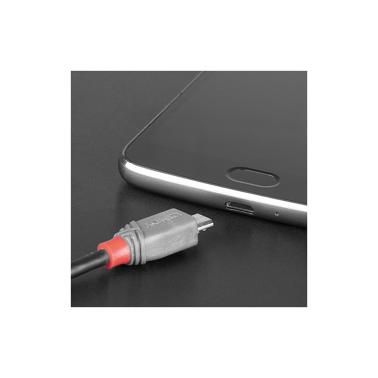 LINDY USB 2.0 Kabel Typ C Micro-B Anthra Line M M 0.5m — Buy in Cyprus with Fast Delivery