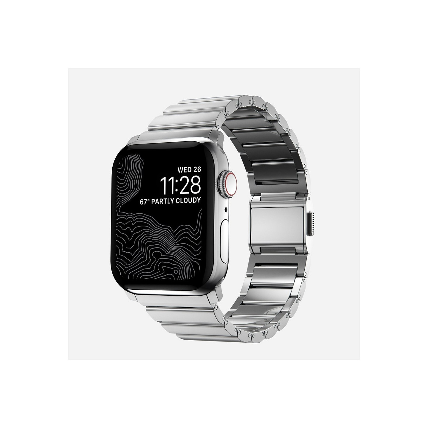 Nomad Strap Stainless Steel silver V2 42 44 45 49mm — Buy in Cyprus with Fast Delivery