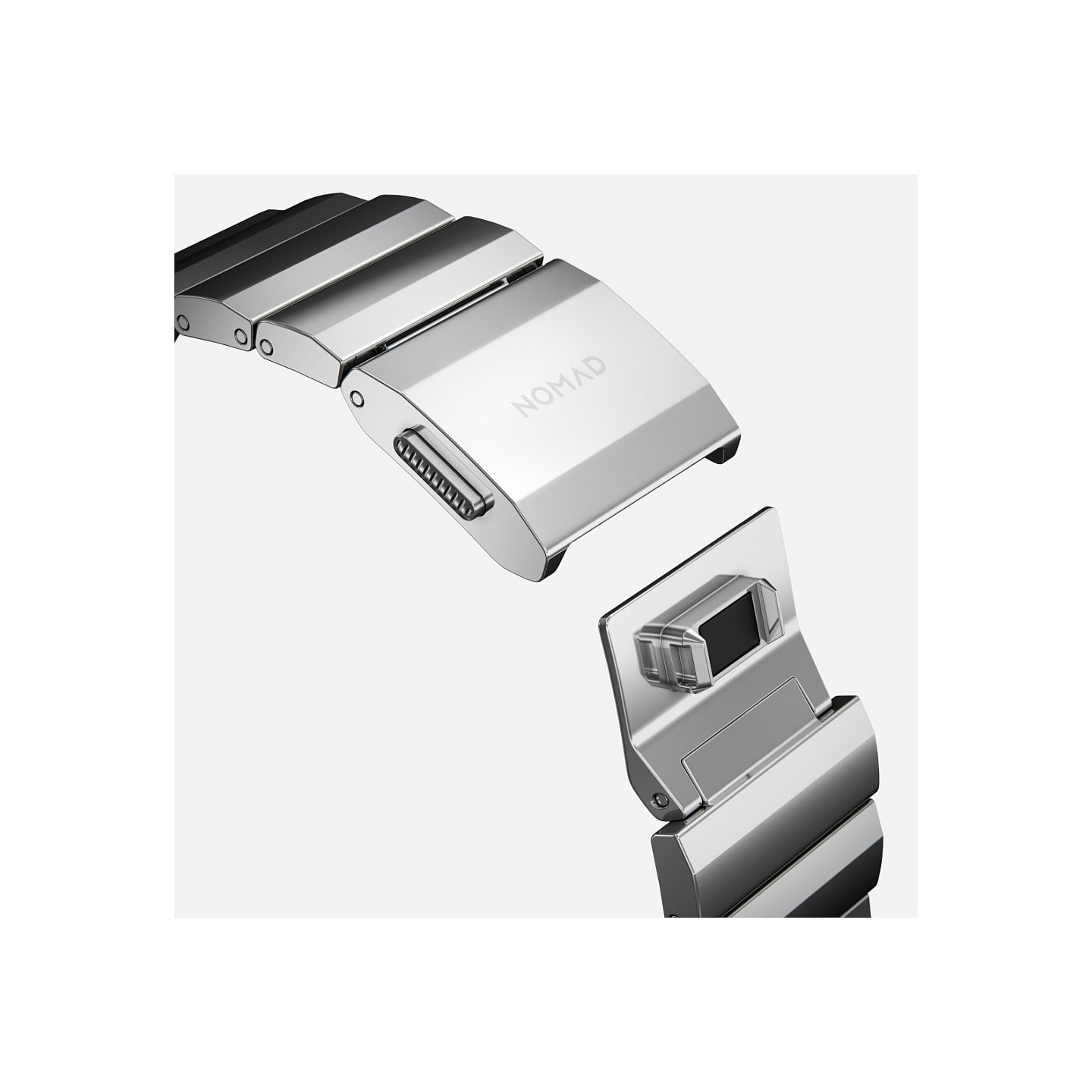 Nomad Strap Stainless Steel silver V2 42 44 45 49mm — Buy in Cyprus with Fast Delivery