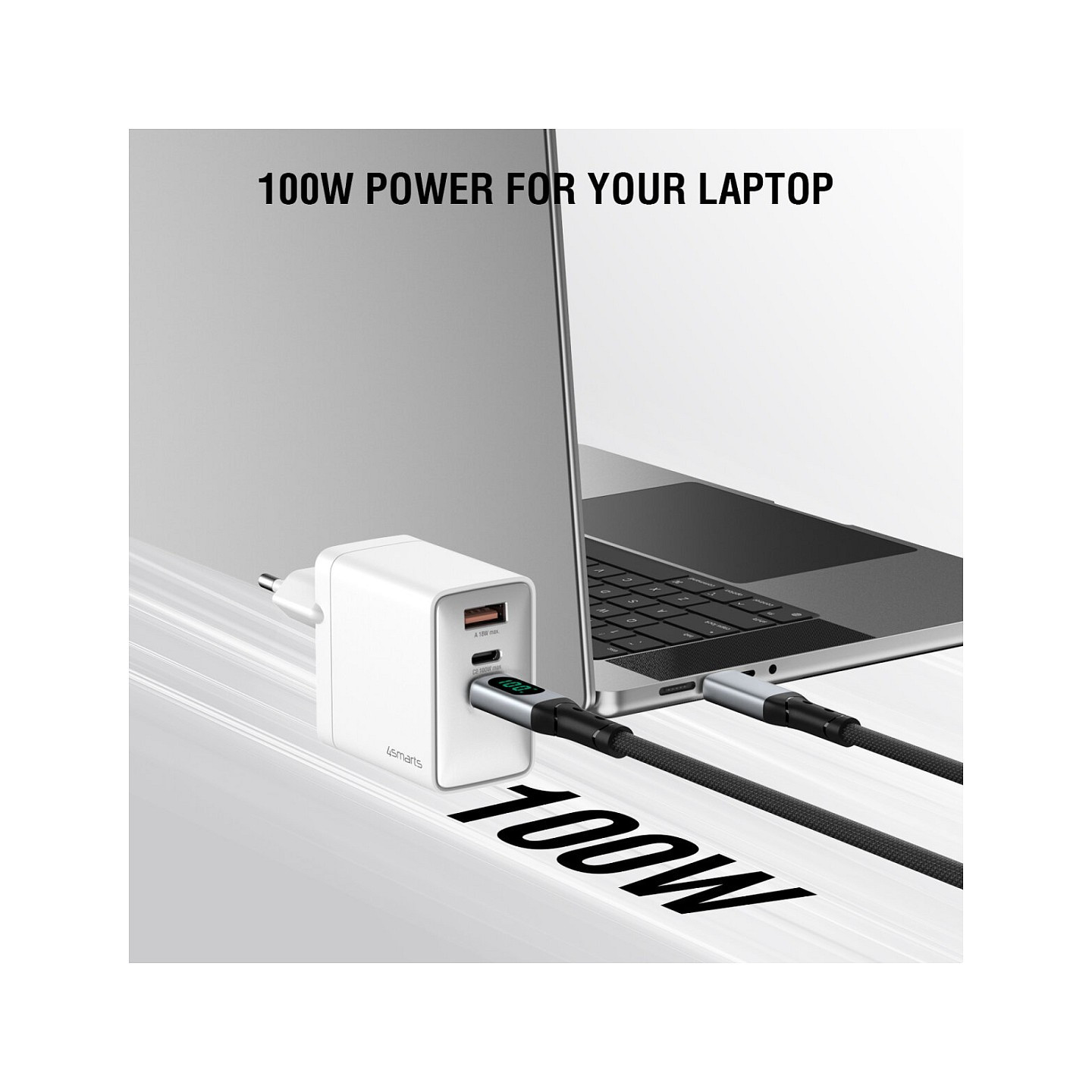 4smarts Netzladegert GaN Pocket 100W 2C+1A. weiss — Buy in Cyprus with Fast Delivery