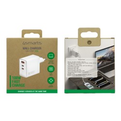 4smarts Netzladegert GaN Pocket 100W 2C+1A. weiss — Buy in Cyprus with Fast Delivery