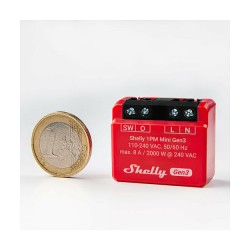 Shelly Relais '1PM Mini Gen. 3' WLAN BT Messfunktion max 8A 1 Kanal Unterputz — Buy in Cyprus with Fast Delivery