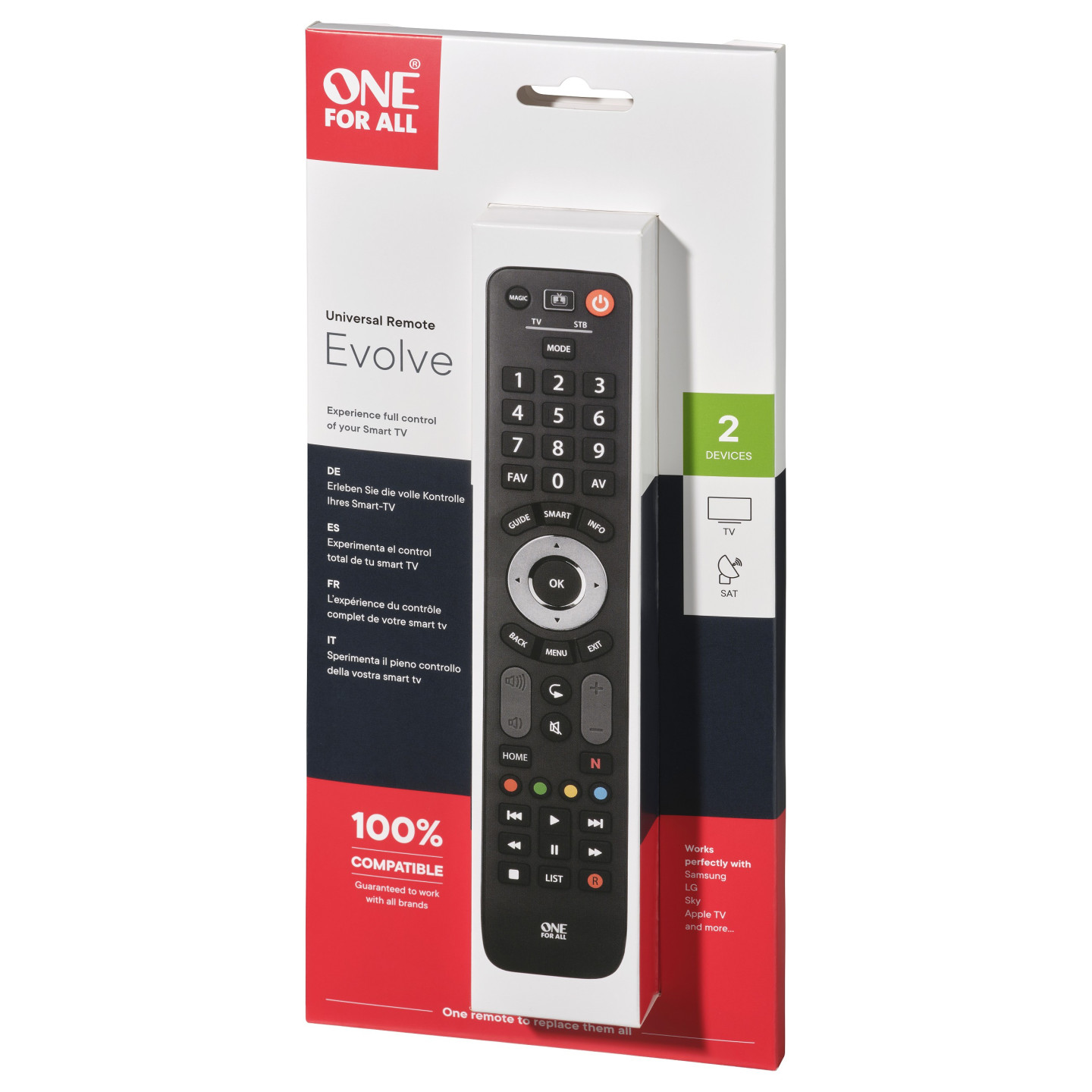 One for all Evolve 2 Universalfernbedienung (schwarz) — Buy in Cyprus with Fast Delivery