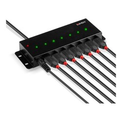 LINDY USB HUB 7x Lindy USB Metall Hub 2.0 Industrial — Buy in Cyprus with Fast Delivery