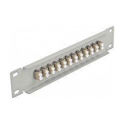 Delock 10? LWL Patchpanel 12 Port LC Duplex beige 1 HE grau — Buy in Cyprus with Fast Delivery