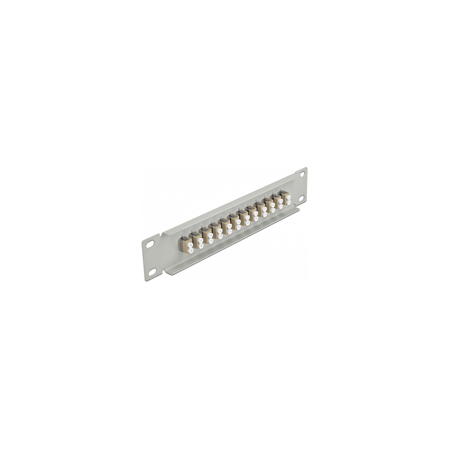 Delock 10? LWL Patchpanel 12 Port LC Duplex beige 1 HE grau — Buy in Cyprus with Fast Delivery