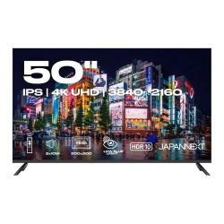 127.0cm 50' (3840x2160) JAPANNEXT JN-IPS500UHD60F 16:9 IPS 60Hz HDMI USB WLAN Speaker Black — Buy in Cyprus with Fast Delivery