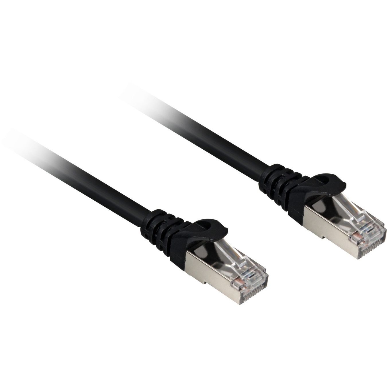Sharkoon Patch Cable Cat6A S/FTP RJ45-RJ45 - 15 m - Black - LSOH (Halogen-free) — Buy in Cyprus with Fast Delivery