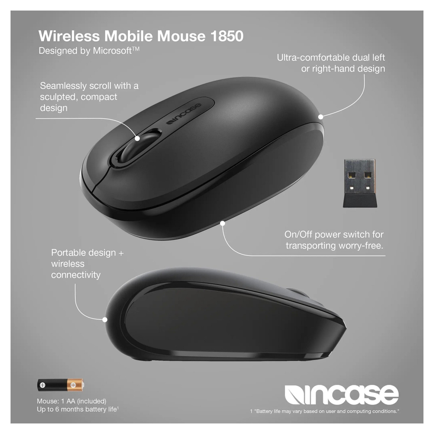 INCASE WIRELESS MOBILE MOUSE 1850 — Buy in Cyprus with Fast Delivery