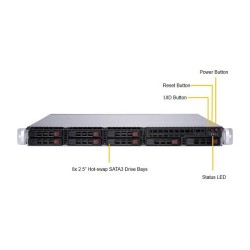 Barebone Server Supermicro 1U Dual 3647 8 Hot-swap 2.5' 600W Redundant Platinum Super Server 1029P-MTR