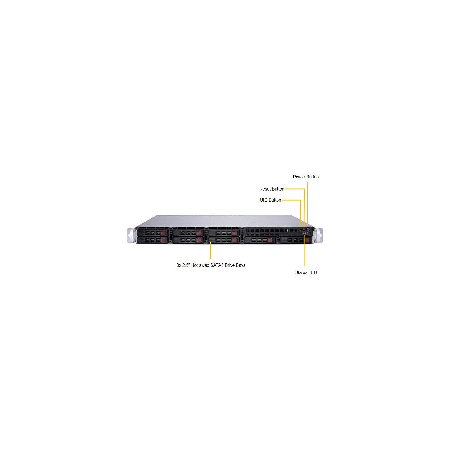 Barebone Server Supermicro 1U Dual 3647 8 Hot-swap 2.5' 600W Redundant Platinum Super Server 1029P-MTR