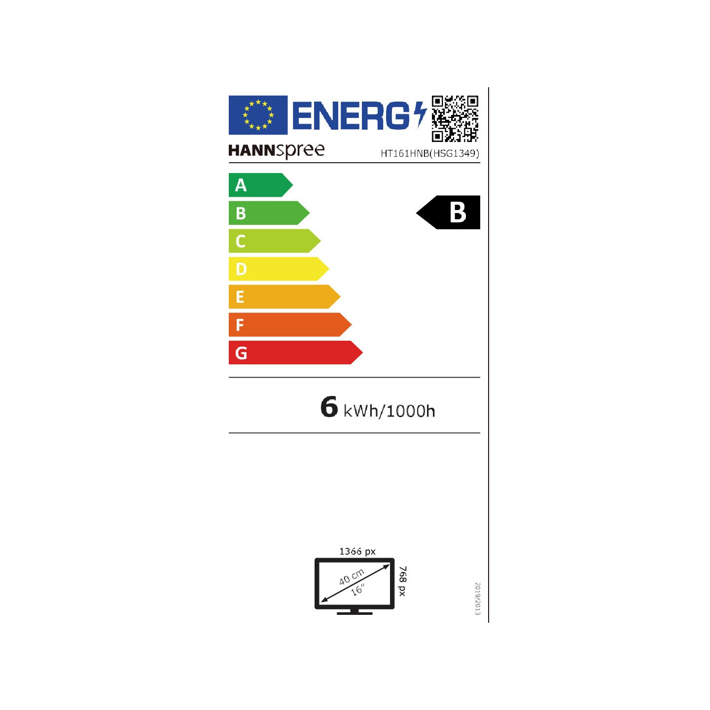 Hannspree 39.6cm (15.6') HT161HNB 16:9 M-Touch HDMI black — Buy in Cyprus with Fast Delivery