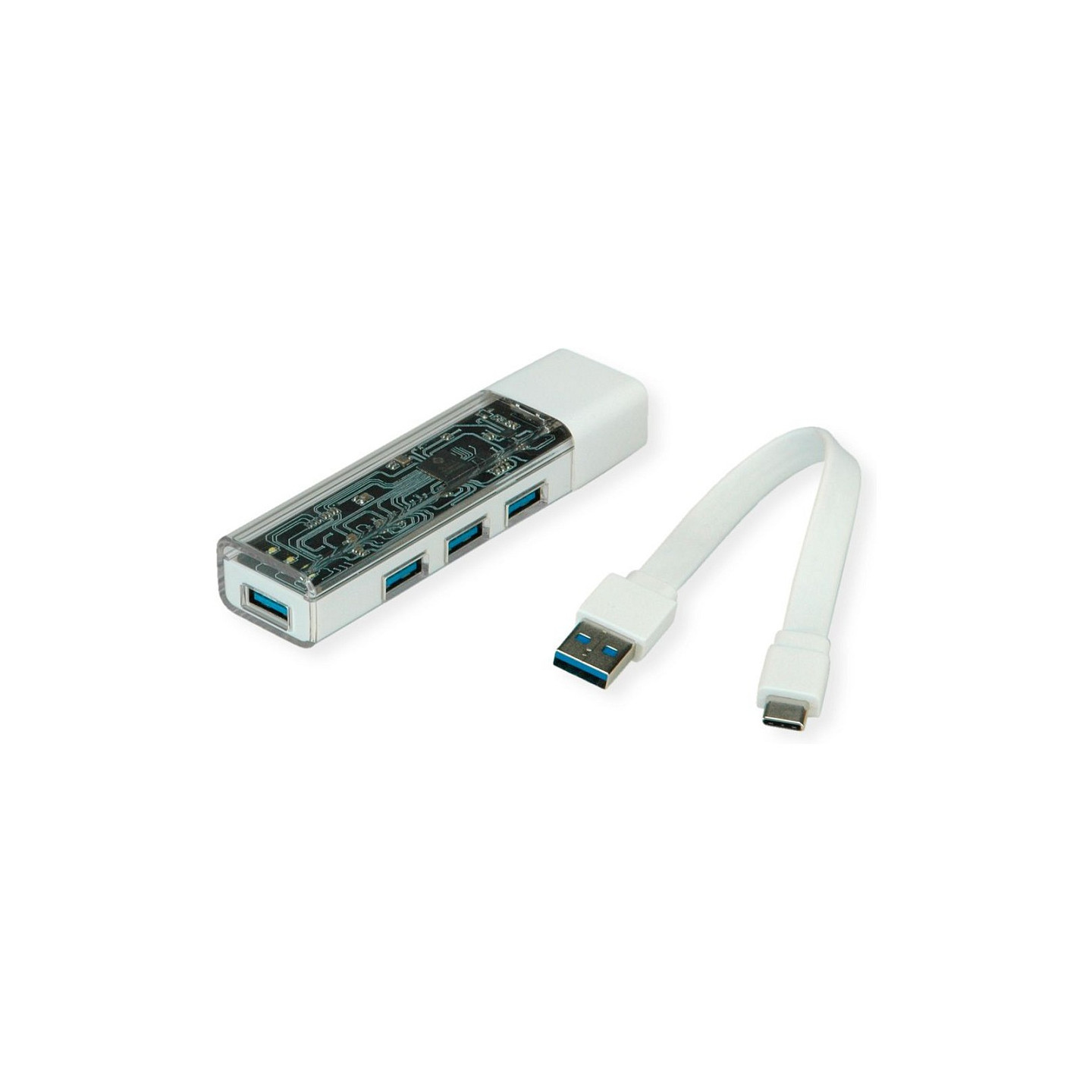 ROLINE Mobiler USB 3.2 Gen 1 Hub. 4fach. Typ A+C Anschlusskabel — Buy in Cyprus with Fast Delivery