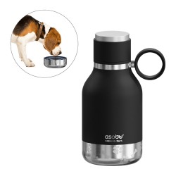 Asobu - Dog Bowl - Edelstahlflasche mit Hundenapf 1 Liter Schwarz — Buy in Cyprus with Fast Delivery